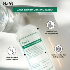 Nước Hoa Hồng Klairs Daily Skin Cân Bằng Độ Ẩm Cho Da 500ml