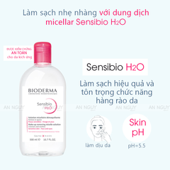 Nước Tẩy Trang Bioderma Sensibio H2O Cho Da Thường, Khô, Nhạy Cảm