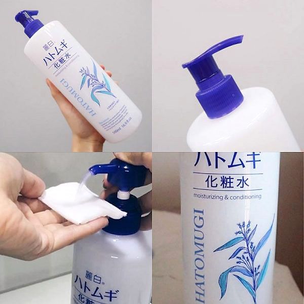 Nước Hoa Hồng Hatomugi Moisturising & Conditioning The Lotion Dưỡng Ẩm Cho Da 500ml