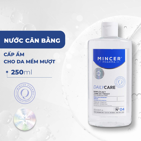(Date: 17/10/2025) Nước Cân Bằng Mincer Pharma Moisturizing Face Toner Dưỡng Ẩm Cho Da 250ml