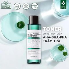 Nước Hoa Hồng Some By Mi AHA-BHA-PHA Miracle Toner 30 Days Cho Da Mụn
