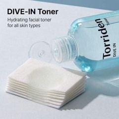 Nước Hoa Hồng Torriden Dive In Toner Low Molecular Hyaluronic Acid Cấp Nước Chuyên Sâu 300ml