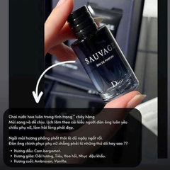 Nước Hoa Nam Dior Sauvage Eau Forte Parfum 10ml