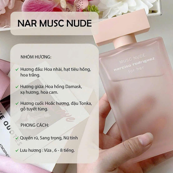 Nước Hoa Narciso Rodriguez Musc Nude For Her Eau De Parfum 30mlNước Hoa Narciso Rodriguez Musc
