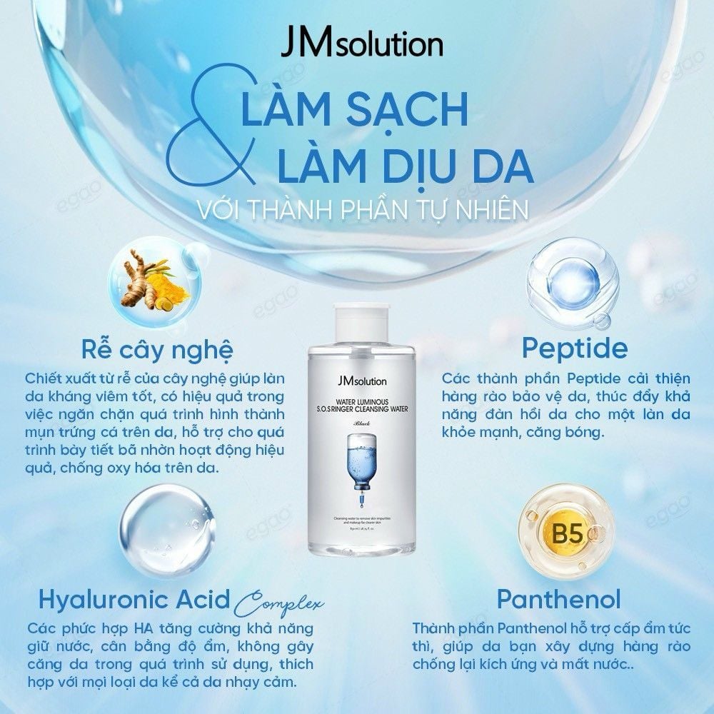 Nước Tẩy Trang JMsolution Cleansing Water