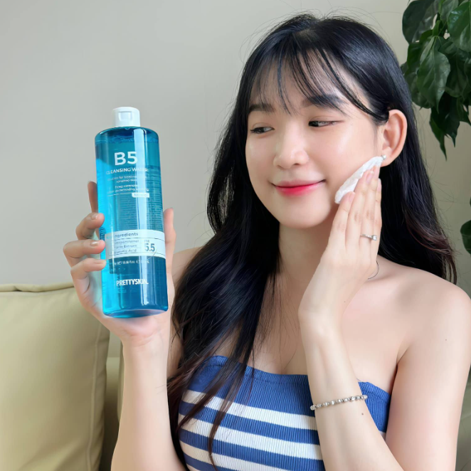 Nước Tẩy Trang PrettySkin B5 Cleansing Water Cho Da Nhạy Cảm 500ml