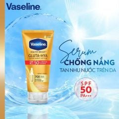 Sữa Dưỡng Thể Chống Nắng Vaseline Healthy Bright Gluta-Hyal 70X Serum Burst Lotion