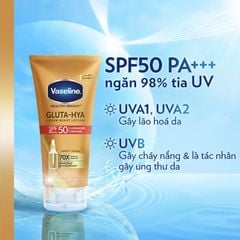 Sữa Dưỡng Thể Chống Nắng Vaseline Healthy Bright Gluta-Hyal 70X Serum Burst Lotion