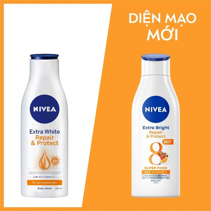 Sữa Dưỡng Thể Chống Nắng Nivea Extra Bright Repair & Protect Body Lotion SPF30 PA++