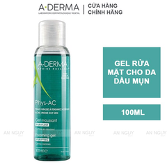 Gel Rửa Mặt A-Derma Purifying Foaming Gel Dành Cho Da Dầu, Mụn, Nhạy Cảm 100ml