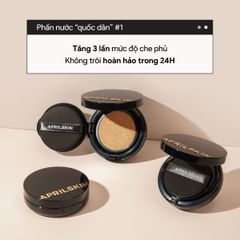 Phấn Nước Aprilskin Black Magic Snow Cushion Che Phủ Hoàn Toàn 15gr (Mẫu Mới)