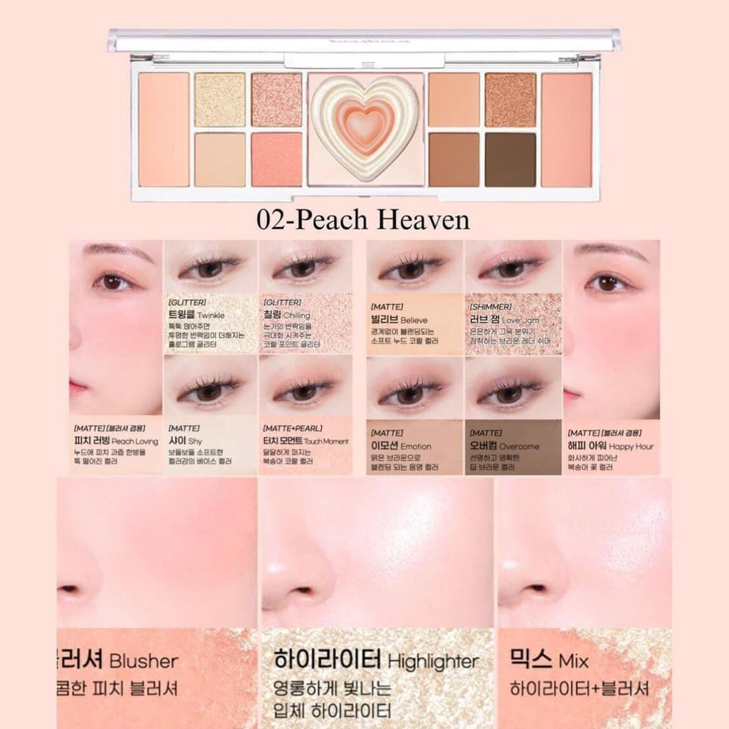 Phấn Mắt Peripera All Take Mood Like Palette 8g