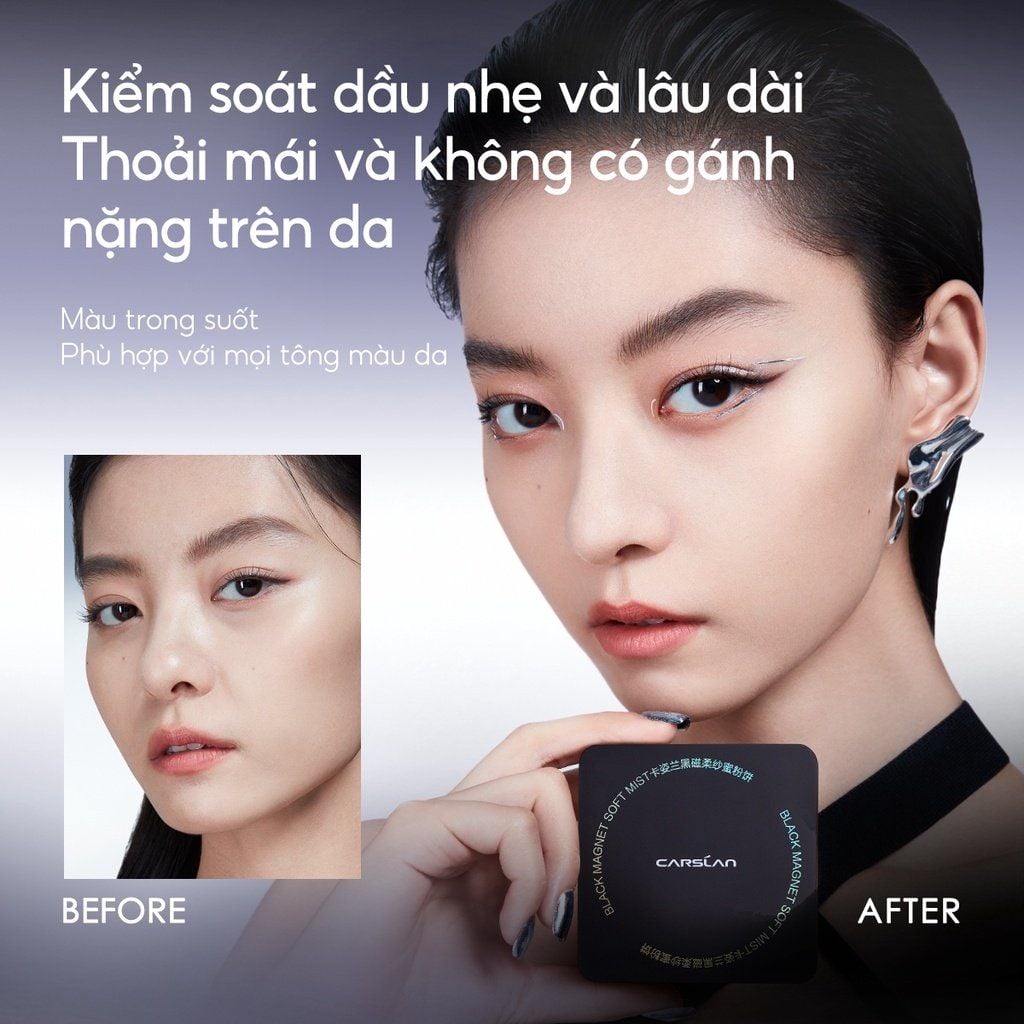 Phấn Nén Carslan Black Magnet Soft Mist Powder 8g