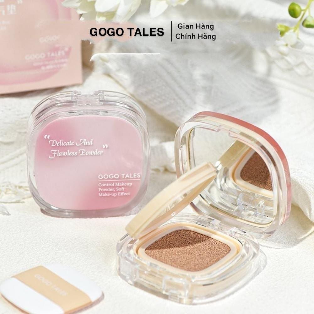 Phấn Nước GOGO TALES Small Square Box Lightweight Air Cushion (Kèm Lõi) 13g x 2