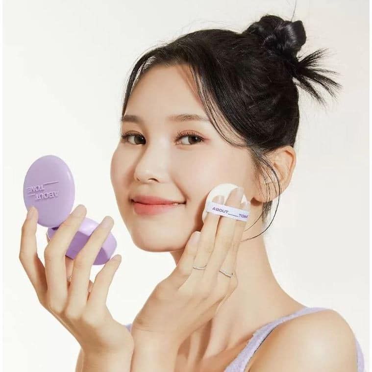 Phấn Phủ About Tone Raise Your Beauty Tone 9g (Màu Tím)