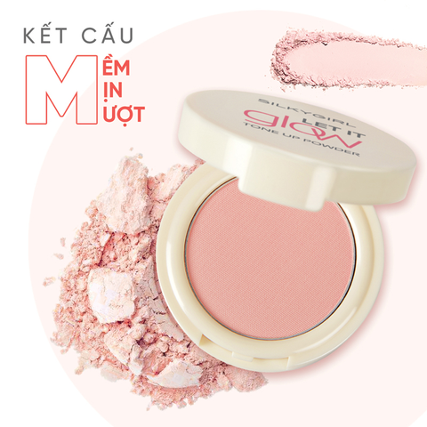 Phấn Phủ Nâng Tông SilkyGirl Let It Glow Tone Up Powder 7g