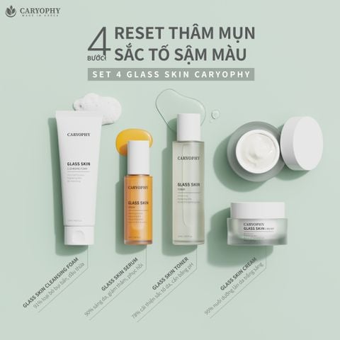 Sữa Rửa Mặt Caryophy Glass Skin Cleansing Foam Tạo Bọt Dưỡng Sáng Da 120ml