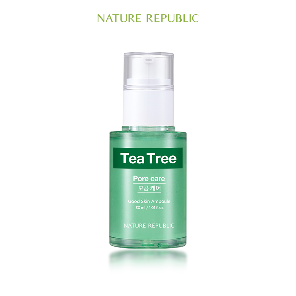 Tinh Chất Nature Republic Good Skin Tea Tree Ampoule Chiết Xuất Tràm Trà 30ml