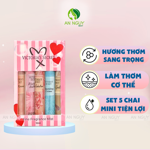 Set Chiết Xịt Thơm Victoria's Secret (5 Hương)