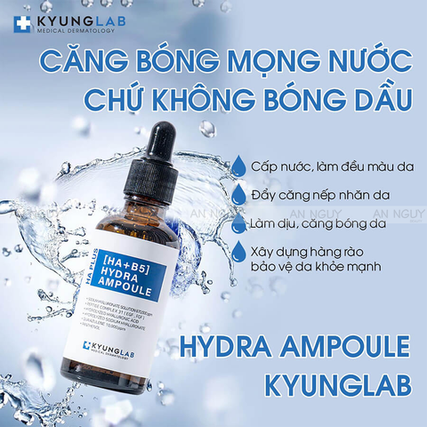 Tinh Chất Kyung Lab Ha Plus [ HA + B5 ] Hydra Ampoule Giúp Căng Bóng Da 50ml