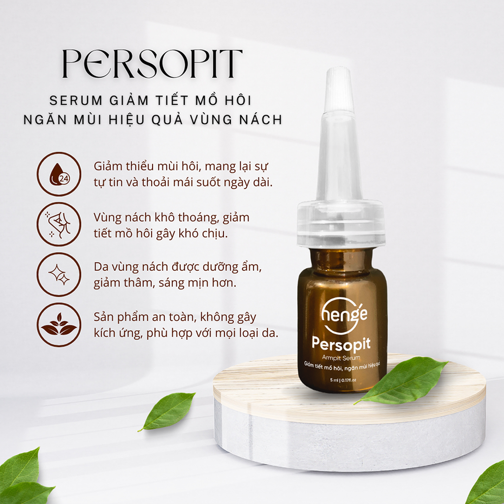 Serum Ngăn Mùi Cơ Thể Persopit Armpit Serum Giảm Tiết Mồ Hôi Vùng Nách 5ml