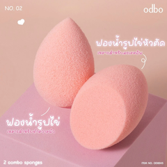Set 2 Bông Mút Trang Điểm Odbo Makeup Sponge