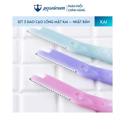 Set 3 Dao Cạo Lông Mặt Kai Can For Women Face Poseicom