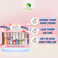 Set 10 Chai Chiết Xịt Thơm Bath & Body Works (10ml x 10)