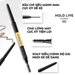 Chì Kẻ Mày Hold Live Natural Fine Eyebrow Pencil - 201 Xám Đen