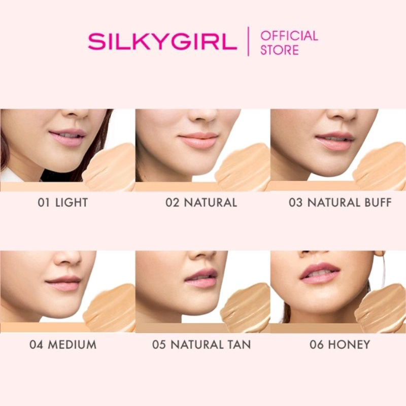 Kem Nền SilkyGirl Skin Perfect Liquid Foundation SPF30 PA+++ Dạng Tuýp 25ml (Mẫu Mới)