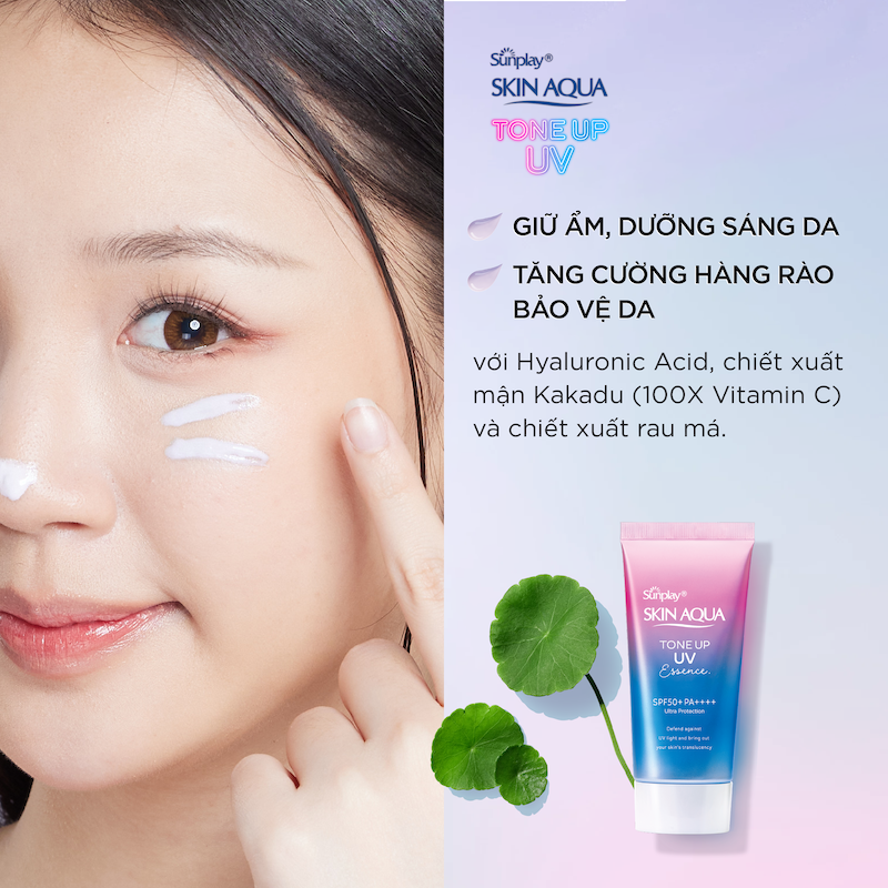 Kem Chống Nắng Sunplay Skin Aqua Tone Up UV Essence SPF50+ PA++++ Hiệu Chỉnh Sắc Da 50gr