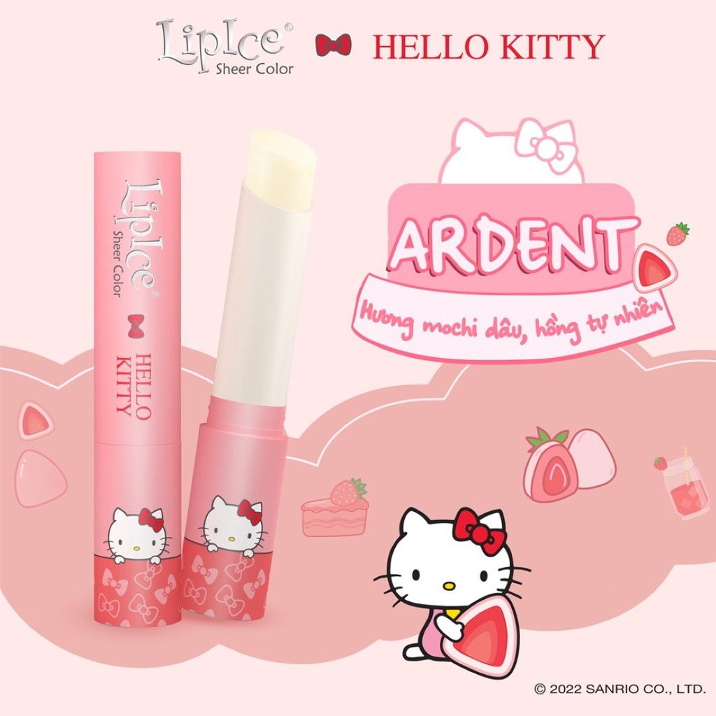 Son Dưỡng Có Màu LipIce Sheer Color Hello Kitty Dưỡng Ẩm Môi 2.4gr