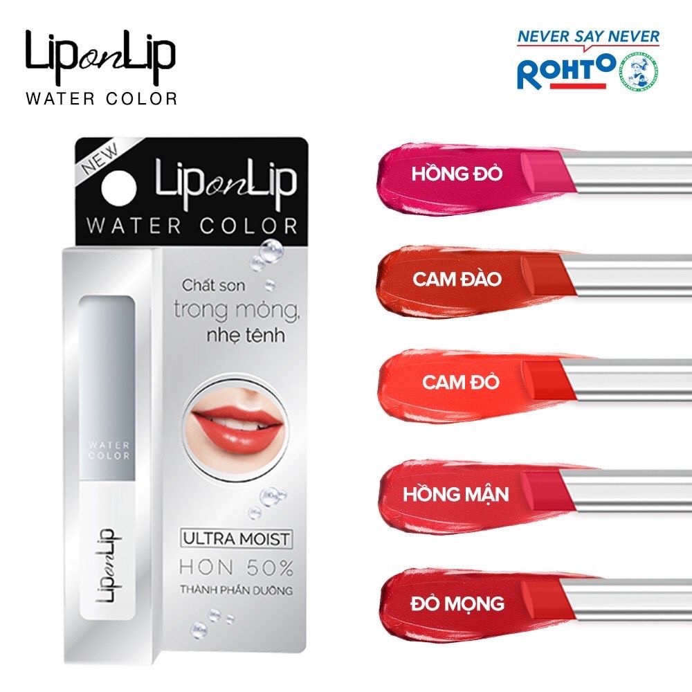 Son Thỏi Màu Có Dưỡng Lip On Lip 2.2g #Red Orange - Màu Cam Đỏ