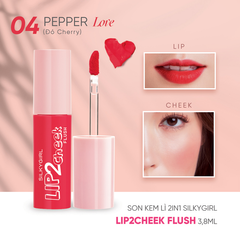 Son Kem Lì 2in1 Silkygirl Lip 2 Cheek Flush 3.8ml