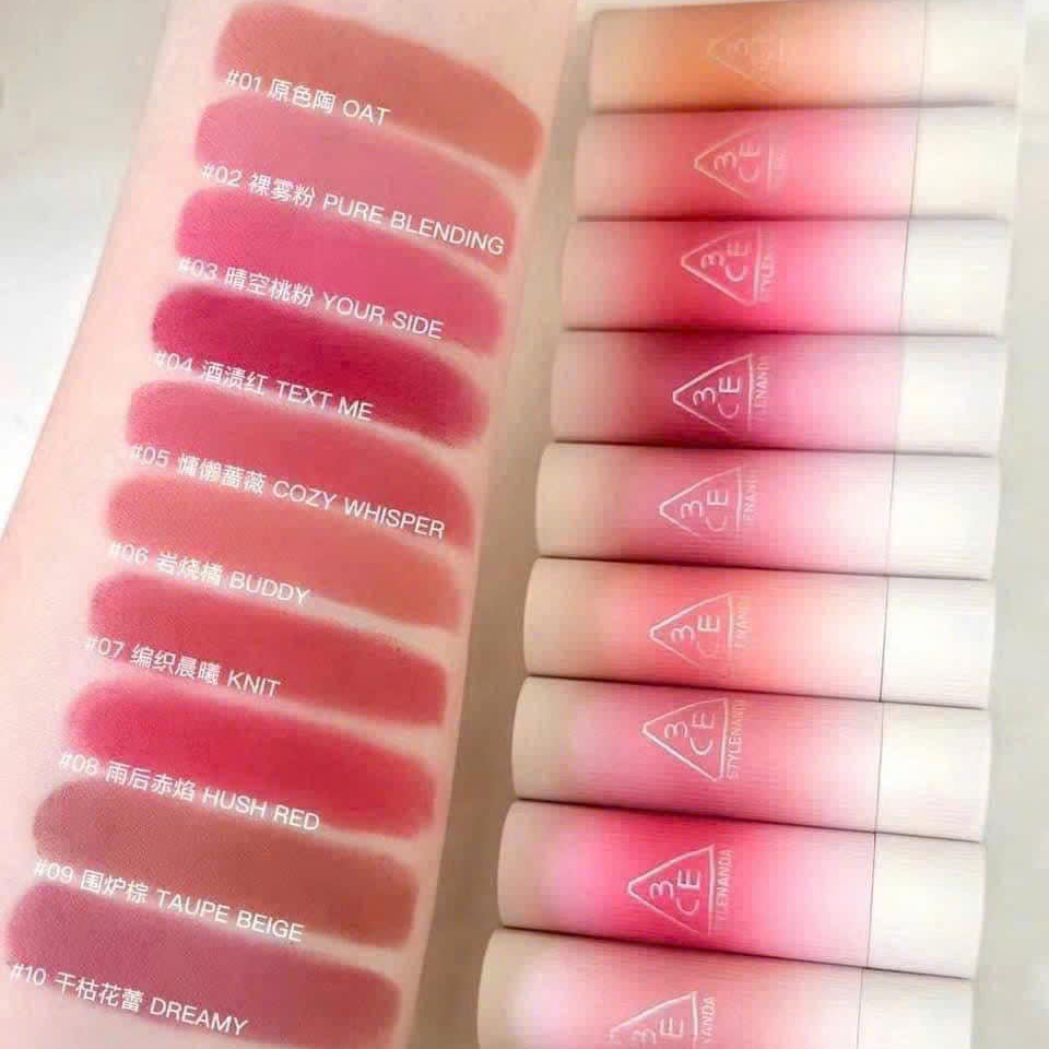 Son Thỏi Lì 3CE Cashmere Hug Lipstick 3.5g