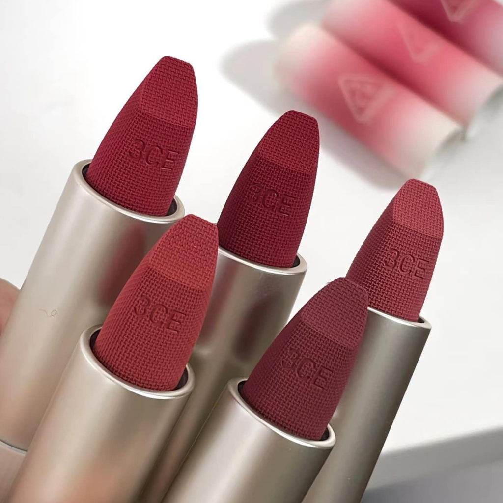 Combo Son Thỏi Lì 3CE Cashmere Hug Lipstick 3.5g + Thỏi 1.5g