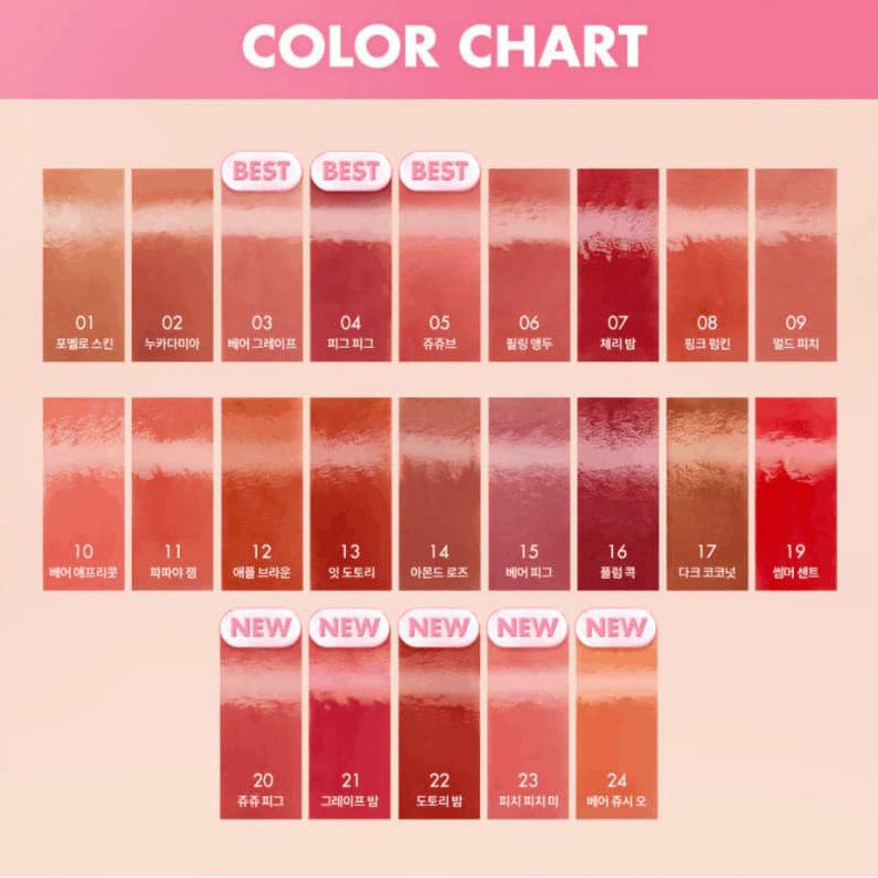 Son Tint Bóng Romand The Juicy Lasting Tint 3.5g (Mẫu Mới)