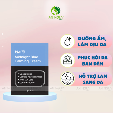 [Sample] Kem Dưỡng Klairs Midnight Blue Calming Cream 3g
