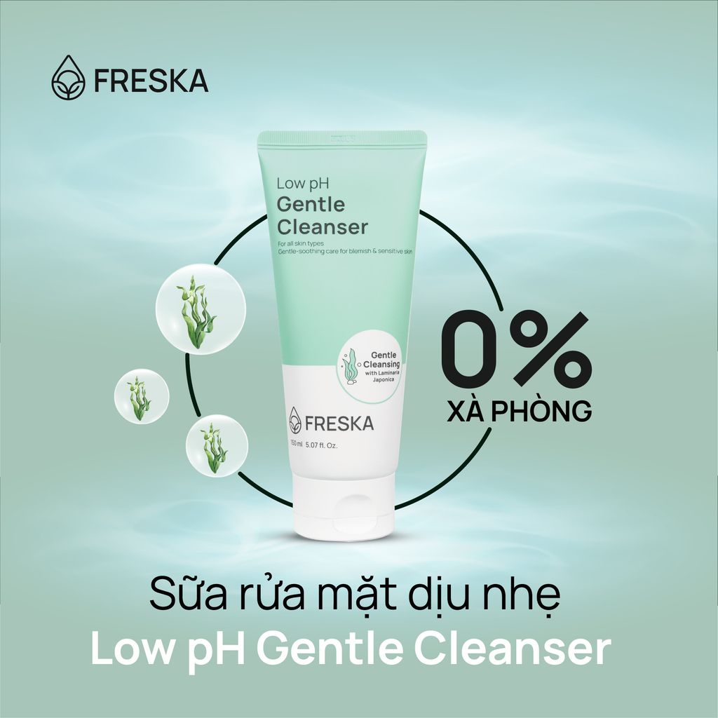 Sữa Rửa Mặt Dịu Nhẹ Freska Low Ph Gentle Cleanser 150ml