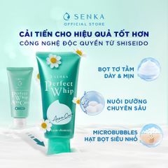 Sữa Rửa Mặt Senka Acne Perfect Whip Acne Care Ngăn Ngừa Mụn 100gr