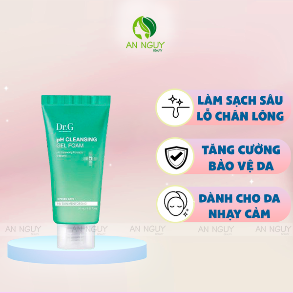 Gel Rửa Mặt Tạo Bọt Dr.G pH Cleansing Gel Foam Cho Da Nhạy Cảm