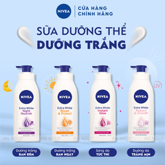 Sữa Dưỡng Thể Extra White Radiant & Smooth Nivea Trắng Mịn Da 600ml