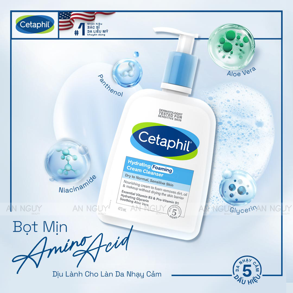 Sữa Rửa Mặt Cetaphil Cleanser Làm Sạch Dịu Nhẹ Cho Da Nhạy Cảm (Mẫu Mới)