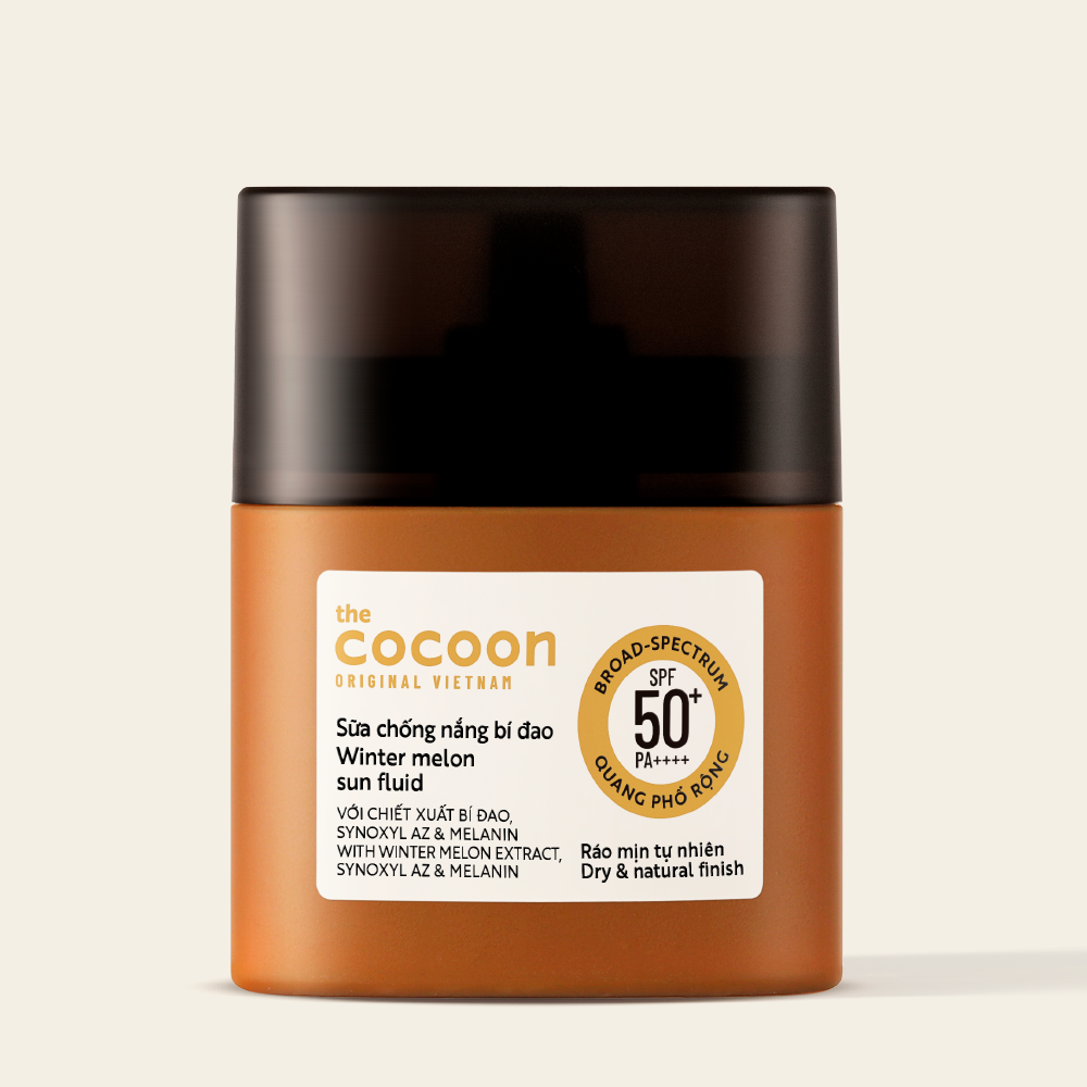 Sữa Chống Nắng Bí Đao Cocoon Winter Melon Sun Fluid Bảo Vệ Da Toàn Diện