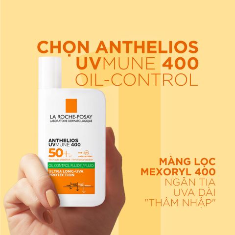 Sữa Chống Nắng La Roche-Posay Anthelios UVMune 400 Oil Control Fluid Cho Da Dầu Mụn 50ml