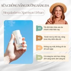 Sữa Chống Nắng Singuladerm Xpertsun Urban SPF50+ Dành Cho Mọi Loại Da 50ml