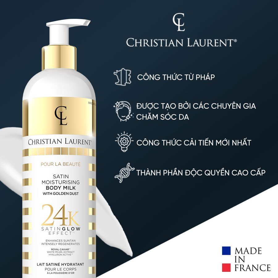 Sữa Dưỡng Thể Christian Laurent Satin Moisturising Body Milk 350ml