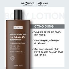 Sữa Dưỡng Thể DrCeutics Niacinamide 10%+ α- Arbutin 2% Body Lotion Hỗ Trợ Dưỡng Trắng Da 200g