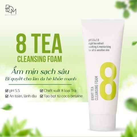 Sữa Rửa Mặt 8 Loại Trà BOM Eight Tea Cleansing Foam 150ml