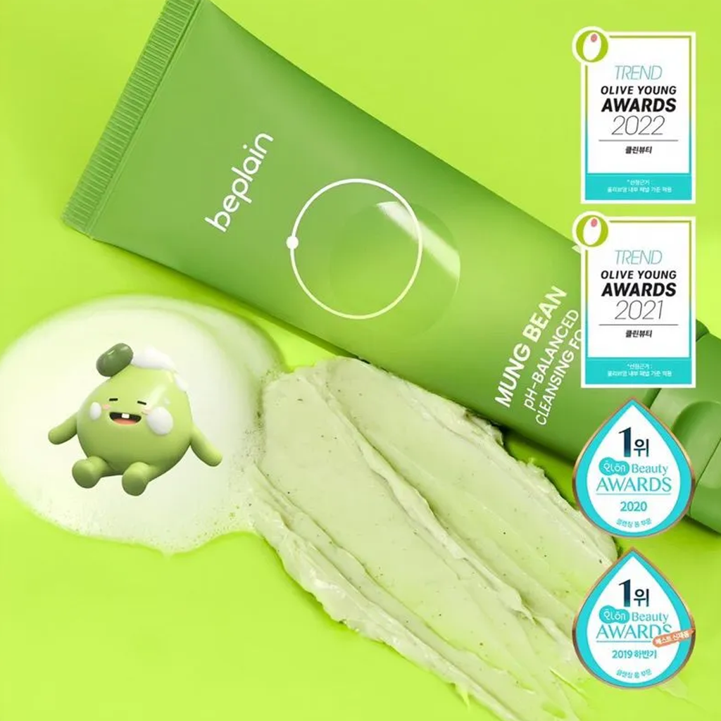 Sữa Rửa Mặt Beplain Mung Bean pH-Balanced Cleansing Foam